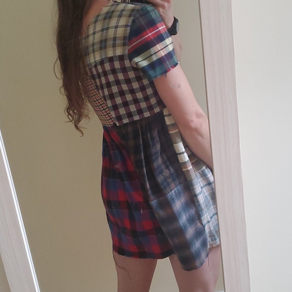 Quilted Flannel Patch Dress. Fall/Winter. - image 3